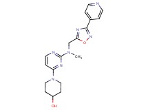 1-[2-(methyl{[3-(4-pyridinyl)-1,2,4-oxadiazol-5-yl]methyl}amino)-4-pyrimidinyl]-4-piperidinol