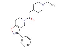 5-[(1-ethylpiperidin-4-yl)acetyl]-3-phenyl-4,5,6,7-tetrahydroisoxazolo[4,5-c]pyridine