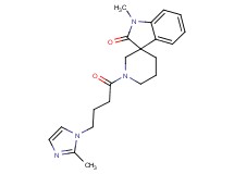 1-methyl-1'-[4-(2-methyl-1H-imidazol-1-yl)butanoyl]spiro[indole-3,3'-piperidin]-2(1H)-one