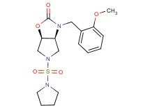 (3aS*,6aR*)-3-(2-methoxybenzyl)-5-(1-pyrrolidinylsulfonyl)hexahydro-2H-pyrrolo[3,4-d][1,3]oxazol-2-one