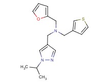 (2-furylmethyl)[(1-isopropyl-1H-pyrazol-4-yl)methyl](3-thienylmethyl)amine