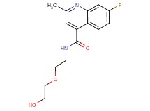 7-fluoro-N-[2-(2-hydroxyethoxy)ethyl]-2-methyl-4-quinolinecarboxamide