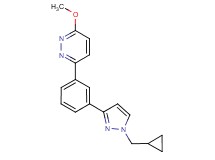 3-{3-[1-(cyclopropylmethyl)-1H-pyrazol-3-yl]phenyl}-6-methoxypyridazine