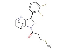 (3S*,3aR*,7aR*)-3-(2,3-difluorophenyl)-1-[3-(methylthio)propanoyl]octahydro-4,7-ethanopyrrolo[3,2-b]pyridine