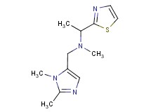 N-[(1,2-dimethyl-1H-imidazol-5-yl)methyl]-N-methyl-1-(1,3-thiazol-2-yl)ethanamine