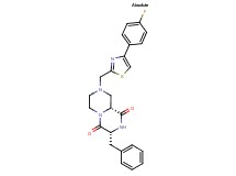 (3R,9aR)-3-benzyl-8-{[4-(4-fluorophenyl)-1,3-thiazol-2-yl]methyl}tetrahydro-2H-pyrazino[1,2-a]pyrazine-1,4(3H,6H)-dione