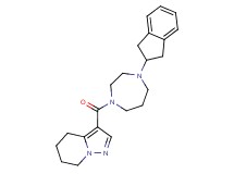 3-{[4-(2,3-dihydro-1H-inden-2-yl)-1,4-diazepan-1-yl]carbonyl}-4,5,6,7-tetrahydropyrazolo[1,5-a]pyridine