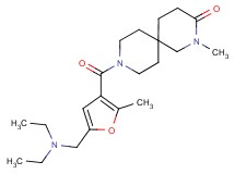 9-{5-[(diethylamino)methyl]-2-methyl-3-furoyl}-2-methyl-2,9-diazaspiro[5.5]undecan-3-one