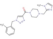1-{[1-(2-methylbenzyl)-1H-1,2,3-triazol-4-yl]carbonyl}-4-[(1-methyl-1H-imidazol-2-yl)methyl]piperazine