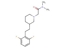 2-{3-[2-(2,6-difluorophenyl)ethyl]-1-piperidinyl}-N,N-dimethylacetamide