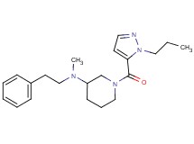 N-methyl-N-(2-phenylethyl)-1-[(1-propyl-1H-pyrazol-5-yl)carbonyl]-3-piperidinamine