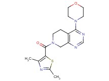 7-[(2,4-dimethyl-1,3-thiazol-5-yl)carbonyl]-4-morpholin-4-yl-5,6,7,8-tetrahydropyrido[3,4-d]pyrimidine