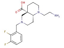 (4aS*,8aR*)-1-(2-aminoethyl)-6-(2,3-difluorobenzyl)octahydro-1,6-naphthyridine-4a(2H)-carboxylic acid