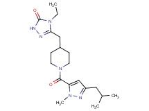 4-ethyl-5-({1-[(3-isobutyl-1-methyl-1H-pyrazol-5-yl)carbonyl]piperidin-4-yl}methyl)-2,4-dihydro-3H-1,2,4-triazol-3-one