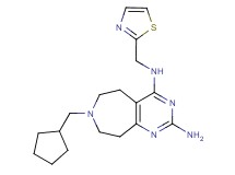 7-(cyclopentylmethyl)-N~4~-(1,3-thiazol-2-ylmethyl)-6,7,8,9-tetrahydro-5H-pyrimido[4,5-d]azepine-2,4-diamine