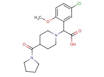 (5-chloro-2-methoxyphenyl)[4-(pyrrolidin-1-ylcarbonyl)piperidin-1-yl]acetic acid
