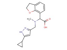 [[(5-cyclopropyl-1H-pyrazol-3-yl)methyl](methyl)amino](2,3-dihydro-1-benzofuran-7-yl)acetic acid
