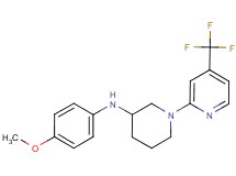N-(4-methoxyphenyl)-1-[4-(trifluoromethyl)-2-pyridinyl]-3-piperidinamine