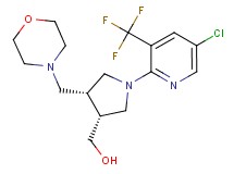 [(3R*,4R*)-1-[5-chloro-3-(trifluoromethyl)pyridin-2-yl]-4-(morpholin-4-ylmethyl)pyrrolidin-3-yl]methanol