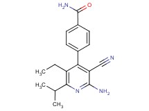 4-(2-amino-3-cyano-5-ethyl-6-isopropylpyridin-4-yl)benzamide