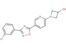 1-{5-[3-(3-chlorophenyl)-1,2,4-oxadiazol-5-yl]pyridin-2-yl}azetidin-3-ol