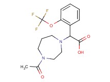 (4-acetyl-1,4-diazepan-1-yl)[2-(trifluoromethoxy)phenyl]acetic acid