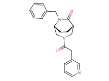 (1S*,5R*)-6-benzyl-3-(3-pyridinylacetyl)-3,6-diazabicyclo[3.2.2]nonan-7-one