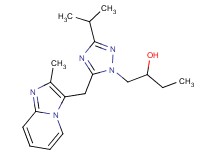 1-{3-isopropyl-5-[(2-methylimidazo[1,2-a]pyridin-3-yl)methyl]-1H-1,2,4-triazol-1-yl}butan-2-ol