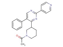 4-(1-acetyl-3-piperidinyl)-5-phenyl-2-(4-pyridinyl)pyrimidine
