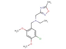 (5-chloro-2,4-dimethoxybenzyl)ethyl[(5-methyl-1,2,4-oxadiazol-3-yl)methyl]amine