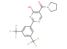 2-[3,5-bis(trifluoromethyl)phenyl]-5-(pyrrolidin-1-ylcarbonyl)pyrimidin-4-ol