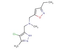 1-(4-chloro-3-methyl-1H-pyrazol-5-yl)-N-[(3-ethylisoxazol-5-yl)methyl]-N-methylmethanamine