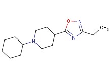 1-cyclohexyl-4-(3-ethyl-1,2,4-oxadiazol-5-yl)piperidine