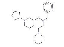 N-[(1-cyclopentyl-3-piperidinyl)methyl]-2-(1-piperidinyl)-N-(2-pyridinylmethyl)ethanamine