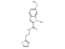 N-[2-(2-furyl)ethyl]-6-methoxy-1-methyl-1H-indole-2-carboxamide