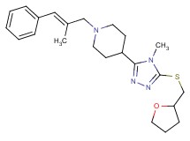 1-[(2E)-2-methyl-3-phenyl-2-propen-1-yl]-4-{4-methyl-5-[(tetrahydro-2-furanylmethyl)thio]-4H-1,2,4-triazol-3-yl}piperidine