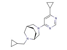 (1R*,5R*)-6-(cyclopropylmethyl)-3-(6-cyclopropylpyrimidin-4-yl)-3,6-diazabicyclo[3.2.2]nonane