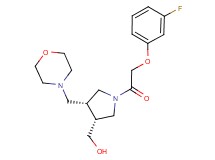 [(3R*,4R*)-1-[(3-fluorophenoxy)acetyl]-4-(morpholin-4-ylmethyl)pyrrolidin-3-yl]methanol
