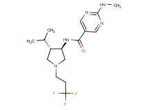 N-[rel-(3R,4S)-4-isopropyl-1-(3,3,3-trifluoropropyl)-3-pyrrolidinyl]-2-(methylamino)-5-pyrimidinecarboxamide hydrochloride
