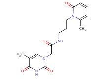 2-(5-methyl-2,4-dioxo-3,4-dihydropyrimidin-1(2H)-yl)-N-[3-(6-methyl-2-oxopyridin-1(2H)-yl)propyl]acetamide