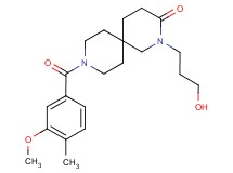 2-(3-hydroxypropyl)-9-(3-methoxy-4-methylbenzoyl)-2,9-diazaspiro[5.5]undecan-3-one