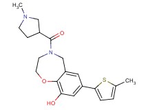 4-[(1-methylpyrrolidin-3-yl)carbonyl]-7-(5-methyl-2-thienyl)-2,3,4,5-tetrahydro-1,4-benzoxazepin-9-ol