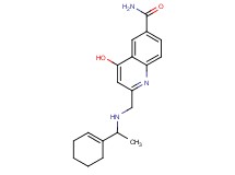 2-{[(1-cyclohex-1-en-1-ylethyl)amino]methyl}-4-hydroxyquinoline-6-carboxamide