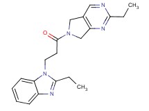 2-ethyl-6-[3-(2-ethyl-1H-benzimidazol-1-yl)propanoyl]-6,7-dihydro-5H-pyrrolo[3,4-d]pyrimidine