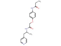 N-(4-{2-[(1-methyl-2-pyridin-4-ylethyl)amino]-2-oxoethoxy}phenyl)propanamide
