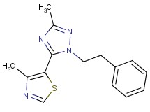 3-methyl-5-(4-methyl-1,3-thiazol-5-yl)-1-(2-phenylethyl)-1H-1,2,4-triazole