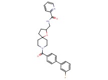 N-({8-[(3'-fluoro-4-biphenylyl)carbonyl]-1-oxa-8-azaspiro[4.5]dec-2-yl}methyl)-2-pyridinecarboxamide