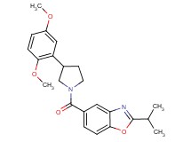 5-{[3-(2,5-dimethoxyphenyl)-1-pyrrolidinyl]carbonyl}-2-isopropyl-1,3-benzoxazole