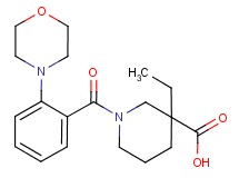 3-ethyl-1-[2-(4-morpholinyl)benzoyl]-3-piperidinecarboxylic acid