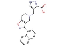 4-{[3-(1-naphthyl)-6,7-dihydroisoxazolo[4,5-c]pyridin-5(4H)-yl]methyl}-1H-pyrazole-3-carboxylic acid